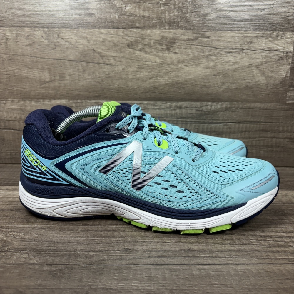 New Balance 860 v8 Green Blue Womens US Size 9 EUR 40.5 W860BN8 Running Shoes